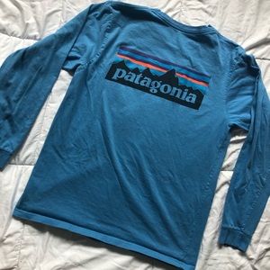 Blue Patagonia Long Sleeve Tee